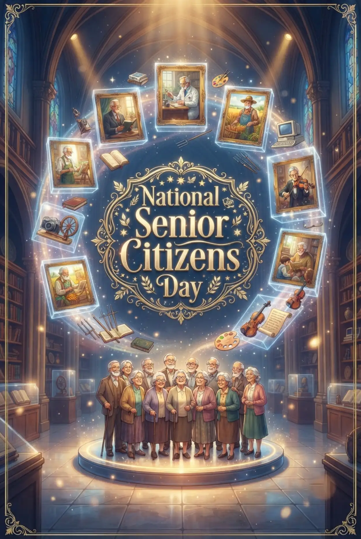 Free Download Senior Citizens Day 2026 Hashtag Ideas - High Quality Senior Citizens Day 2026 Image