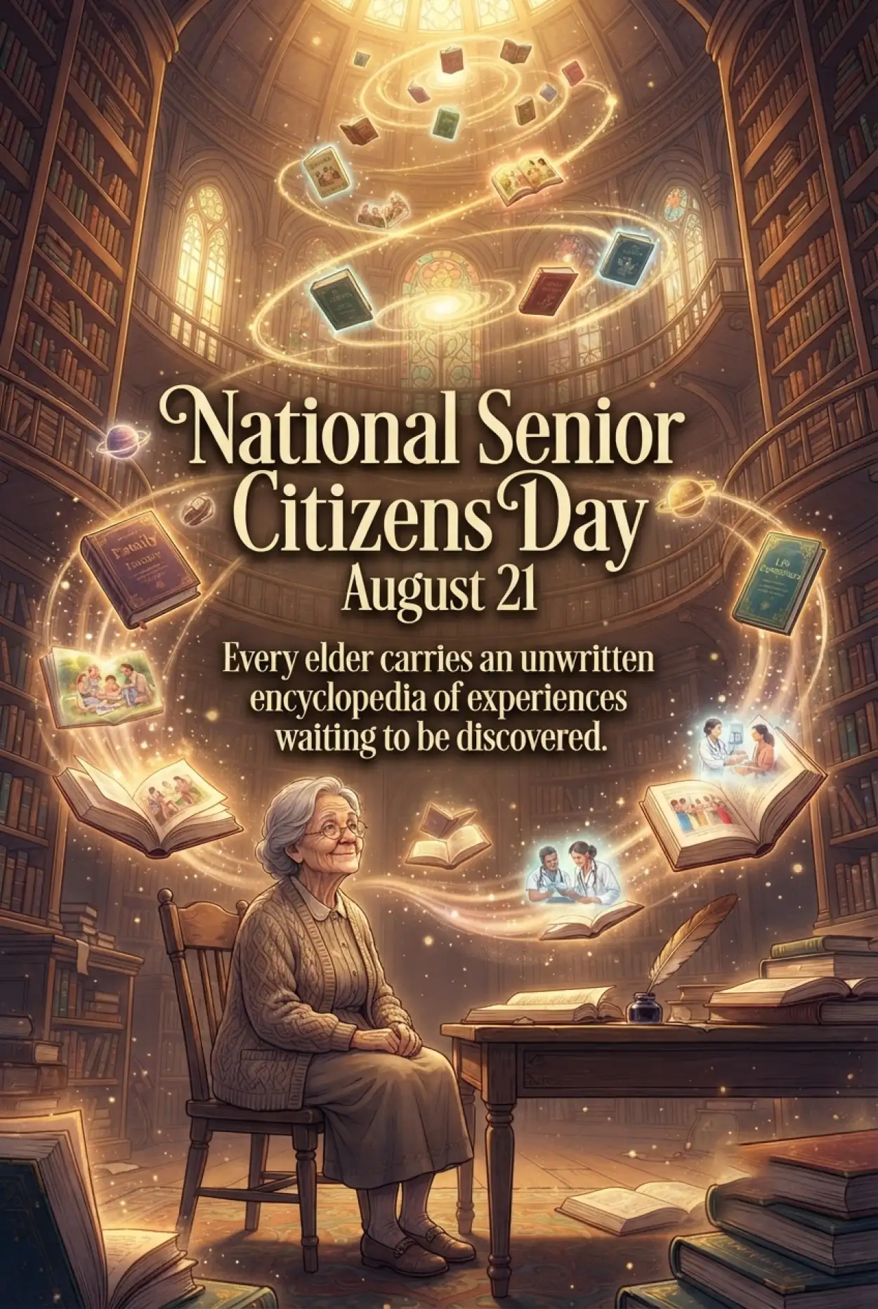 Free Download Senior Citizens Day 2026 Promoting Active Aging - High Quality Senior Citizens Day 2026 Image