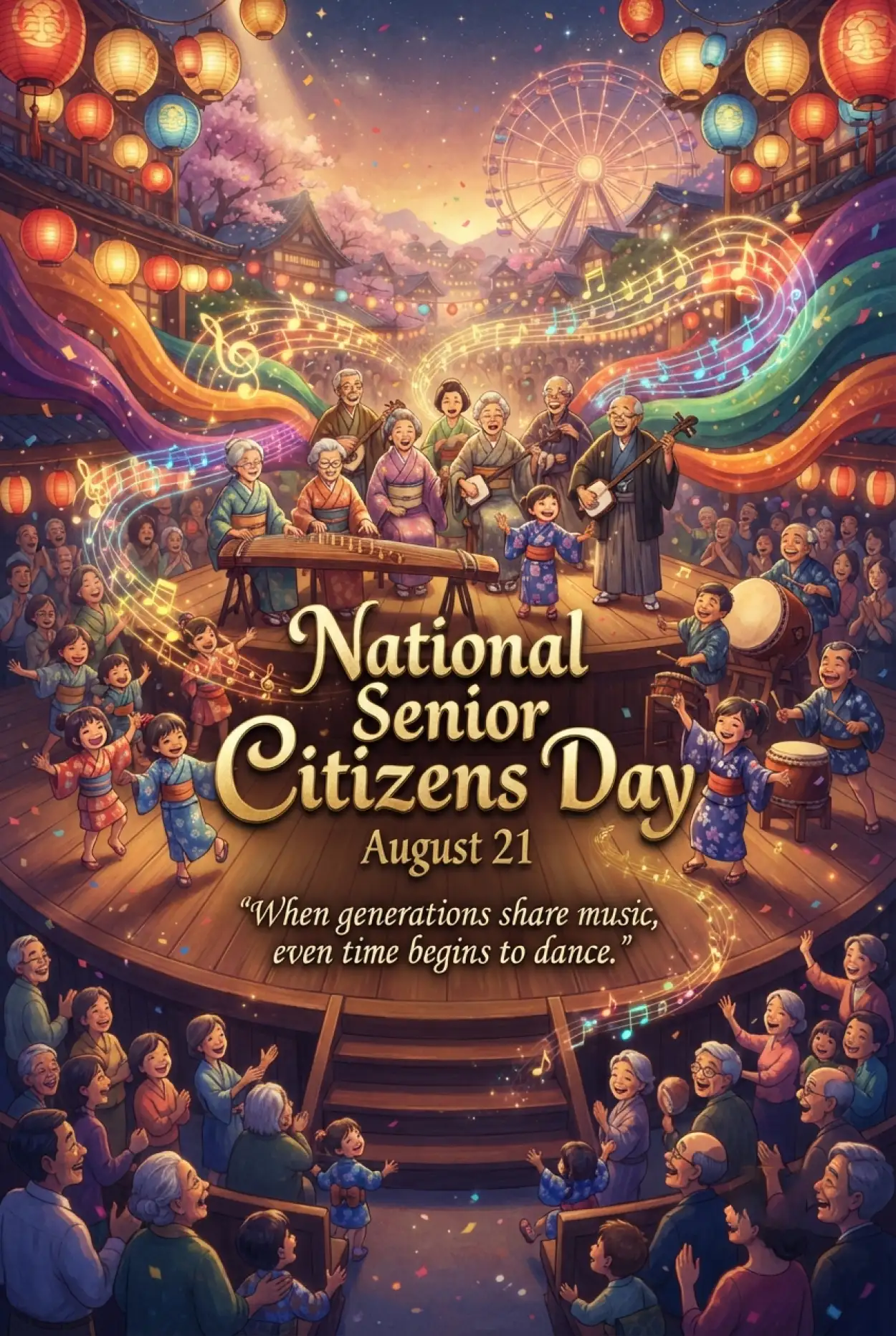 Free Download Senior Citizens Day 2026 Songs And Cultural Programs - High Quality Senior Citizens Day 2026 Image