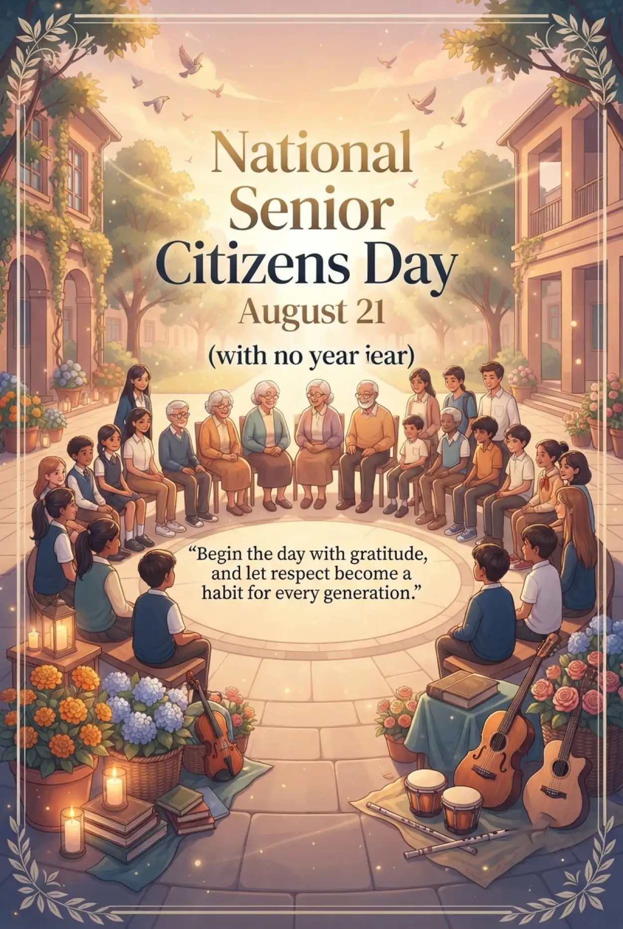 Free Download Senior Citizens Day 2026 Speech For Students - High Quality Senior Citizens Day 2026 Image