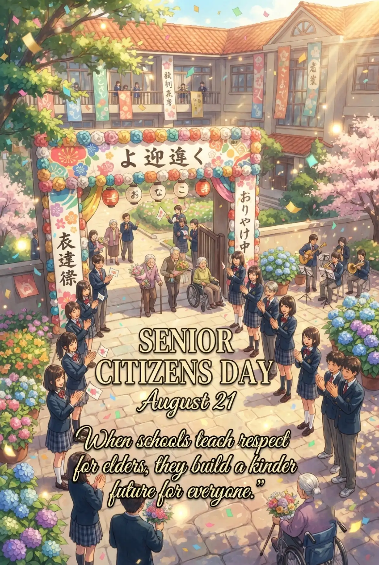 Free Download Senior Citizens Day 2026 Welcome Speech For Event - High Quality Senior Citizens Day 2026 Image