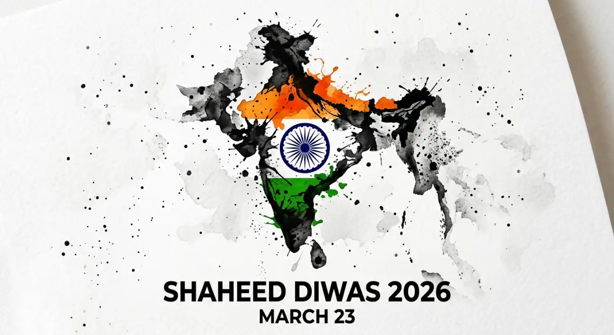 Free Download Shaheed Diwas 2026 Creative Patriotic Design - High Quality Shaheed Diwas 2026 Image