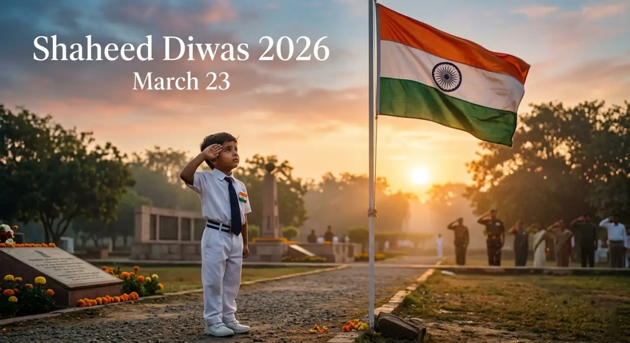 Free Download Shaheed Diwas 2026 Images With Indian Flag - High Quality Shaheed Diwas 2026 Image