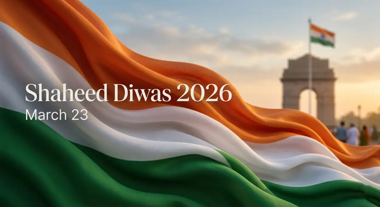 shaheed diwas 2026 patriotic banner design
