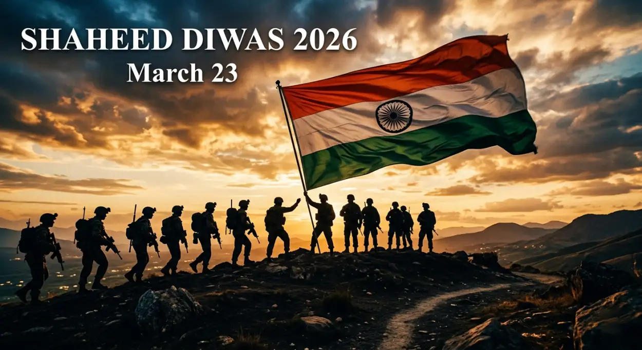 shaheed diwas 2026 patriotic banner png