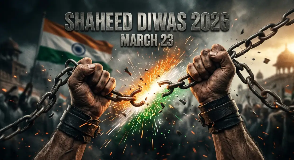 shaheed diwas 2026 patriotic poster with text