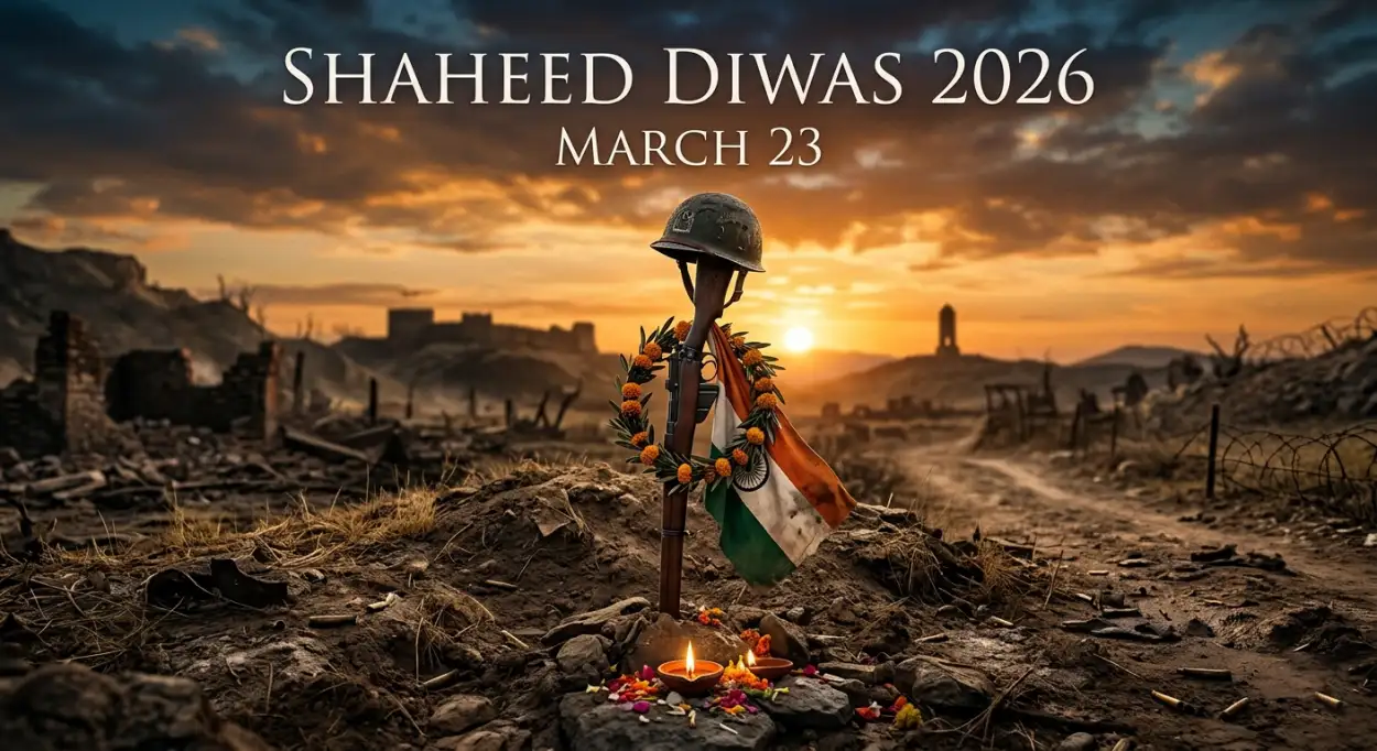 Free Download Shaheed Diwas 2026 Tribute Poster Hd - High Quality Shaheed Diwas 2026 Image