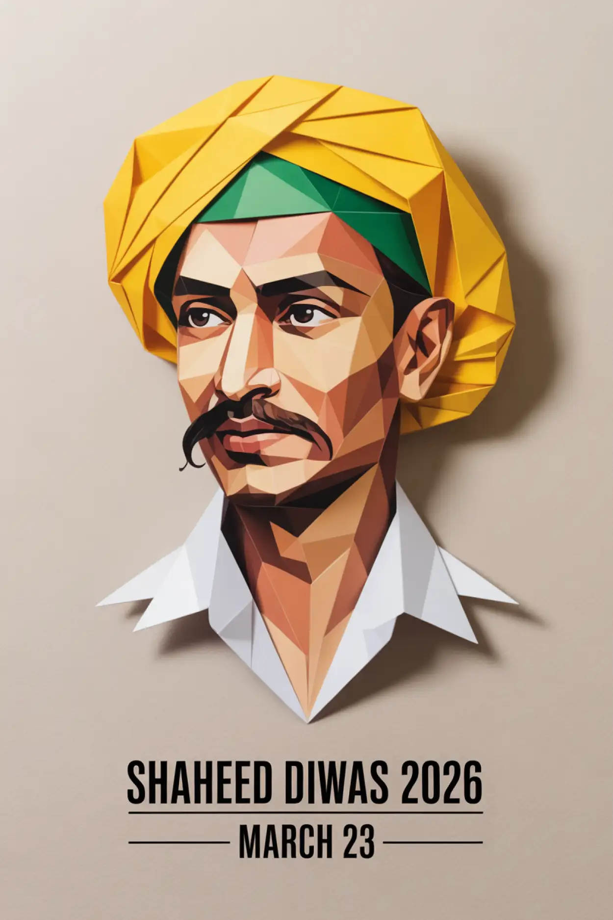 shaheed diwas 2026 wallpaper bhagat singh