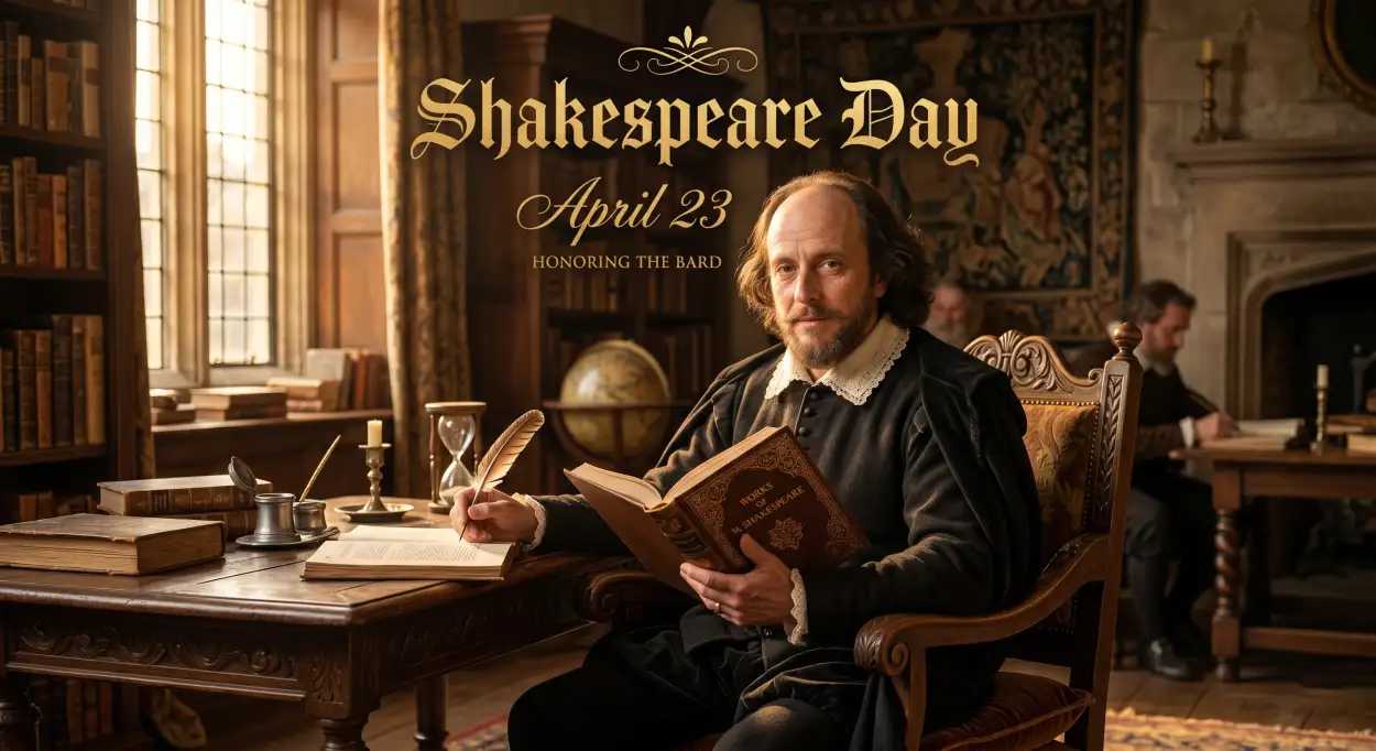 Free Download Shakespeare Day Blogging Ideas 2026 - High Quality William Shakespeare Day 2026 Image