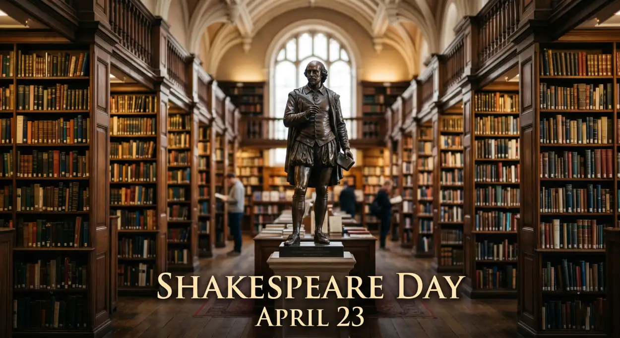 Free Download Shakespeare Day Essay Topics For Students - High Quality William Shakespeare Day 2026 Image