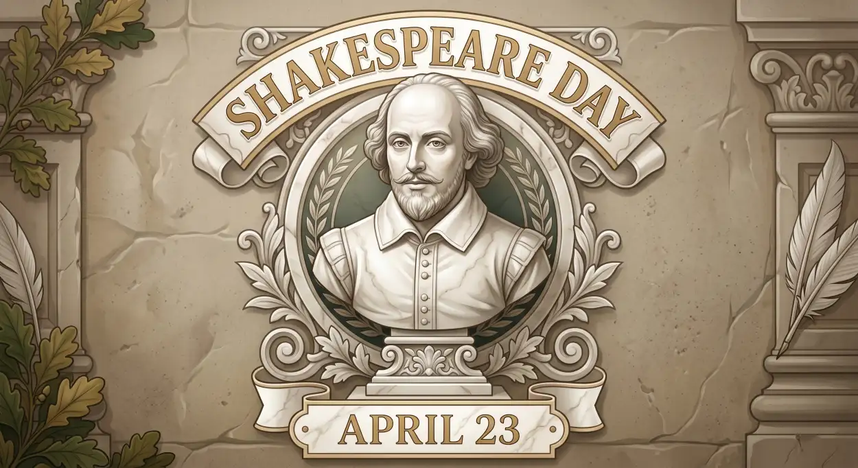 Free Download Shakespeare Day Vintage Texture Background - High Quality William Shakespeare Day 2026 Background Image