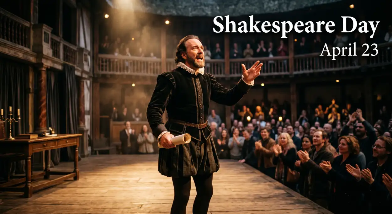 Free Download Shakespeare Quotes For Students Easy - High Quality William Shakespeare Day 2026 Image