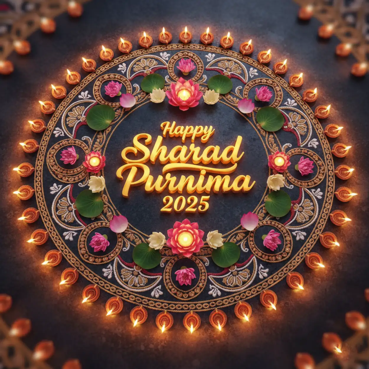 Sharad Purnima 2025 blessings quotes images