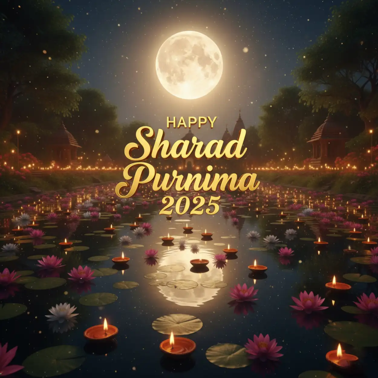Sharad Purnima 2025 diyas decoration images