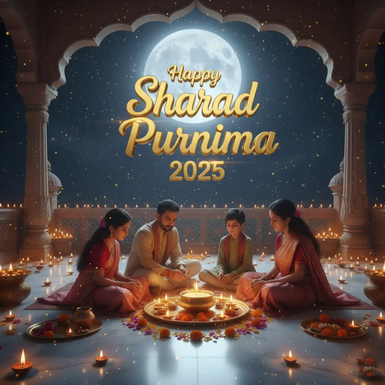 Free Download Sharad Purnima 2025 Lantern And Diya Images - High Quality Happy Sharad Purnima 2025 Background