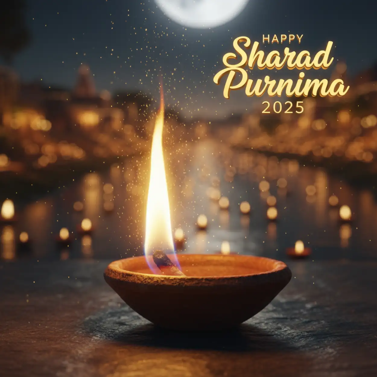 Free Download Sharad Purnima 2025 Night Moon Hd Images - High Quality Happy Sharad Purnima 2025 Background