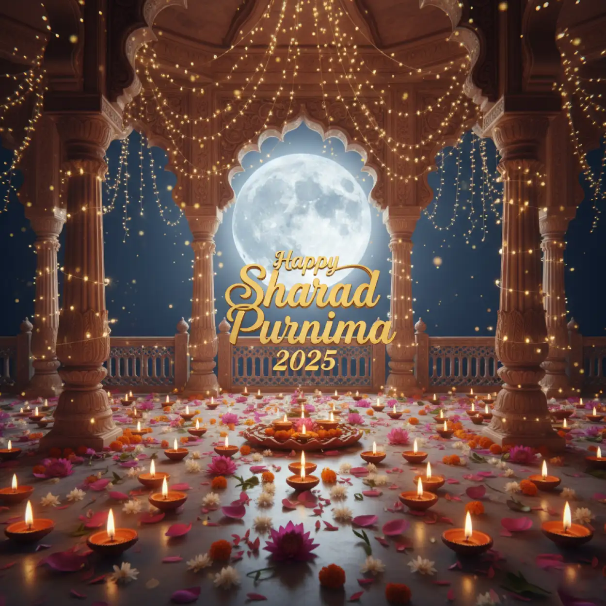 Sharad Purnima 2025 photo frame editing
