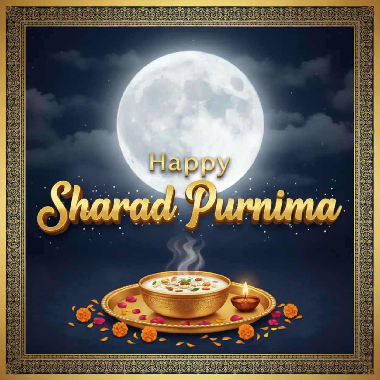 Free Download Sharad Purnima Moonlight Special Hd Photo - High Quality Happy Sharad Purnima Background