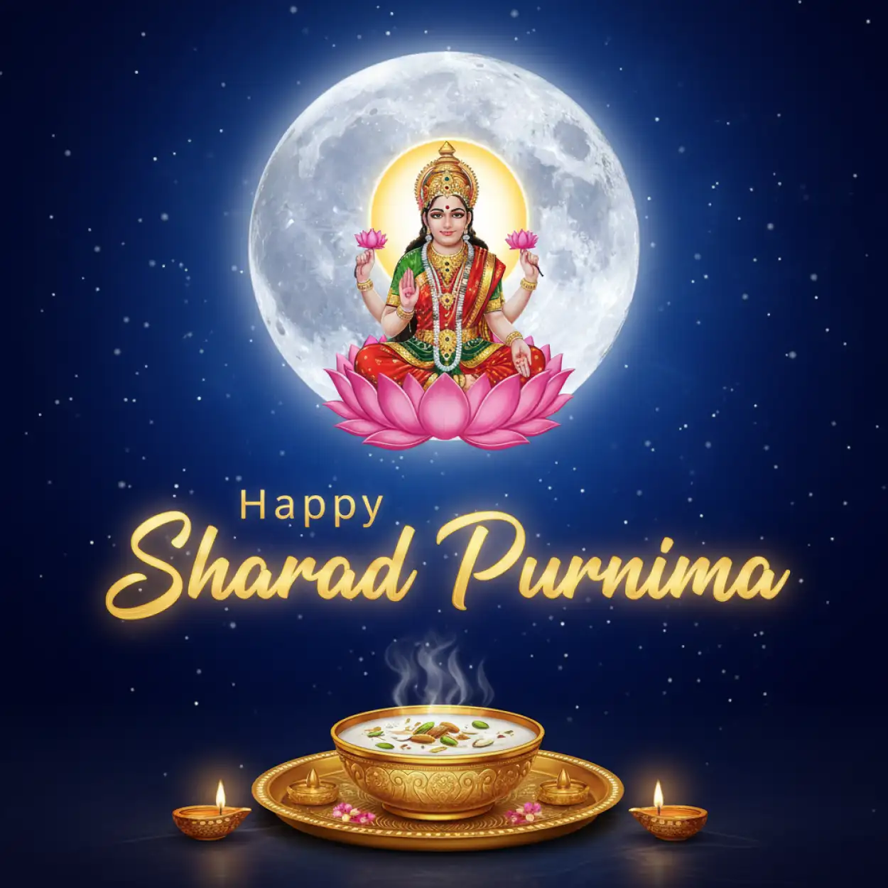 Free Download Sharad Purnima Night Festival Hd Background - High Quality Happy Sharad Purnima Background