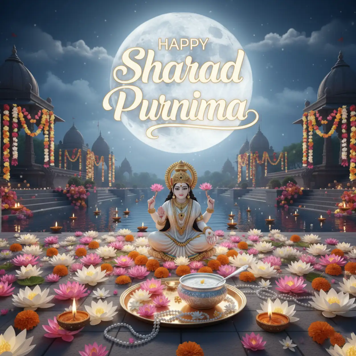 Free Download Sharad Purnima Radha Krishna Hd Background - High Quality Happy Sharad Purnima Background