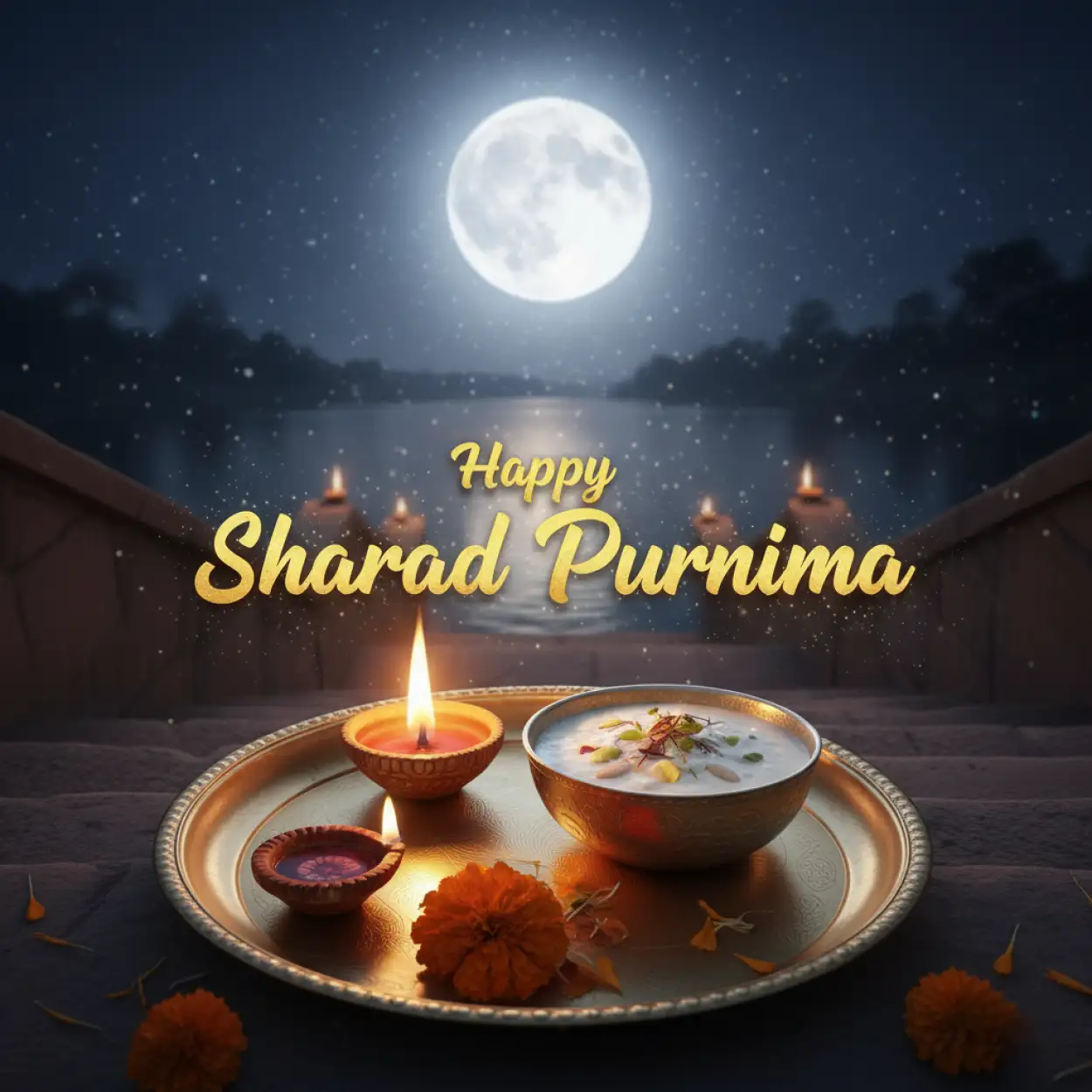Free Download Sharad Purnima Whatsapp Dp Photo Free - High Quality Happy Sharad Purnima Background