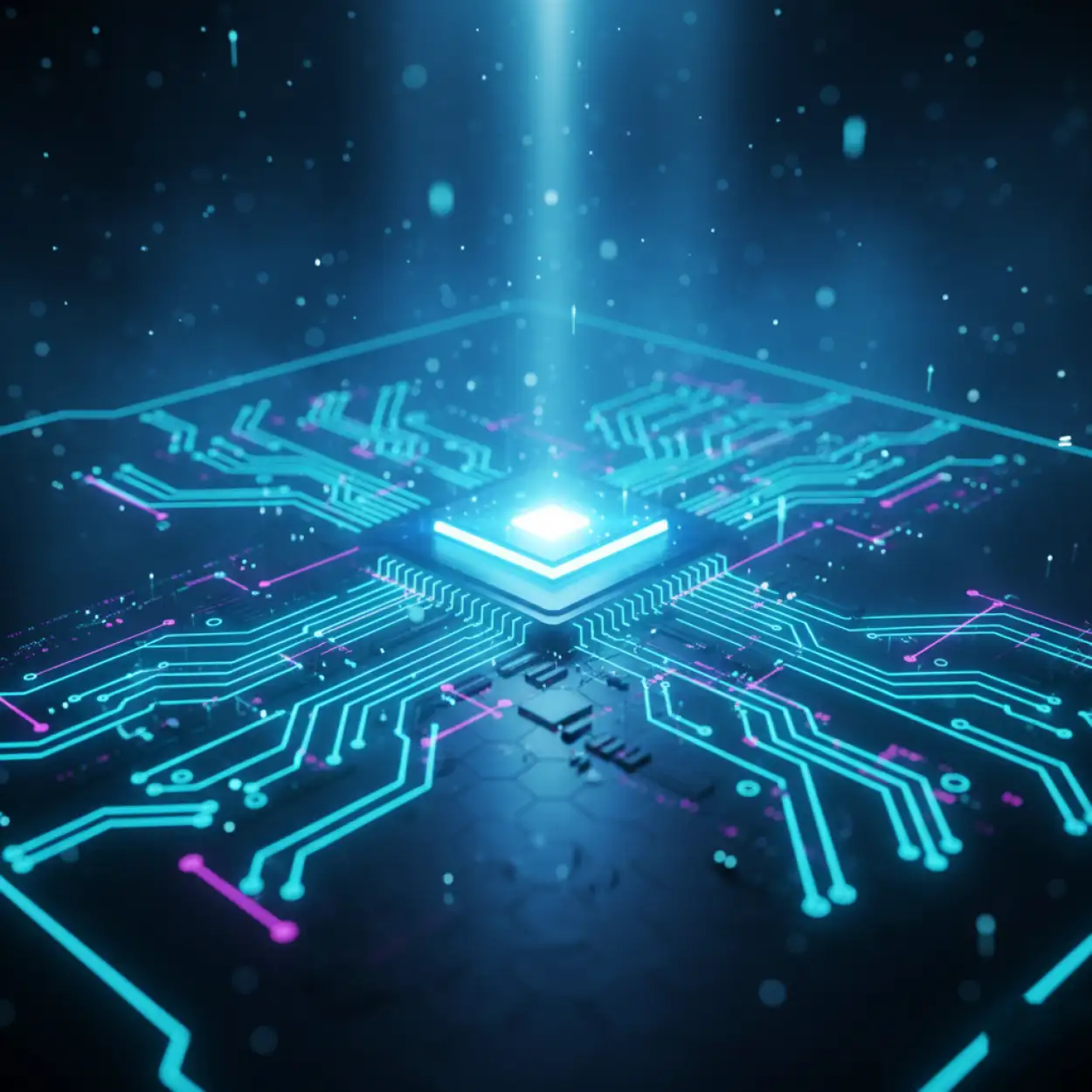 shiny blue YouTube thumbnail background for music video