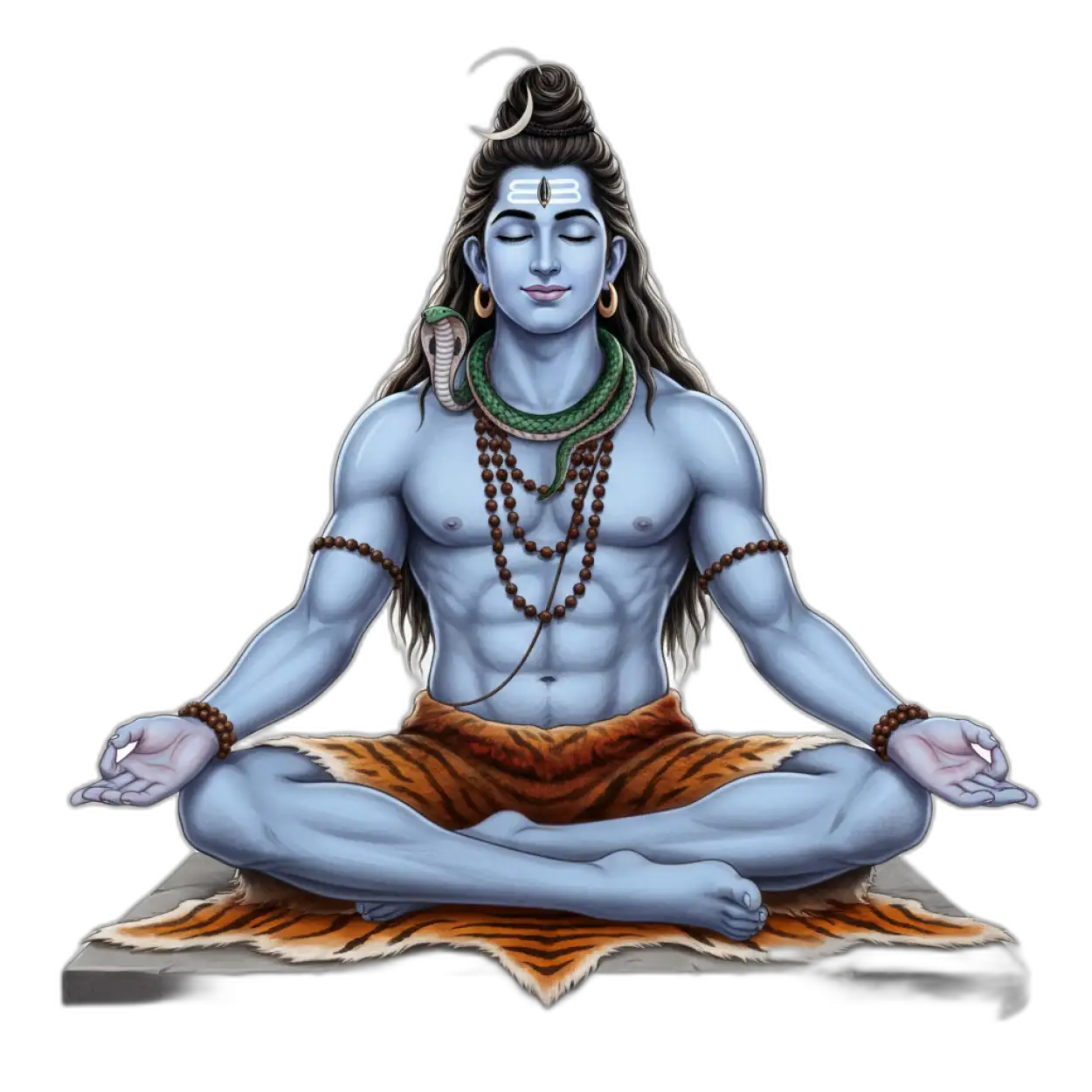 shiv ji png meditation pose
