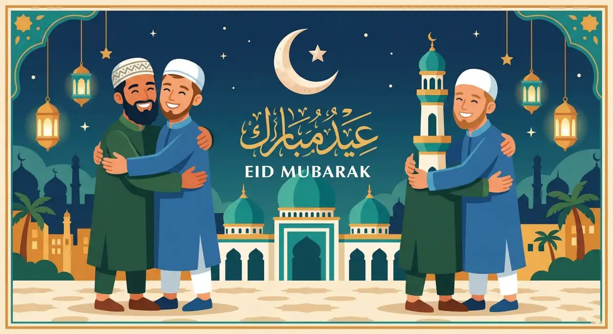 short eid mubarak wishes message