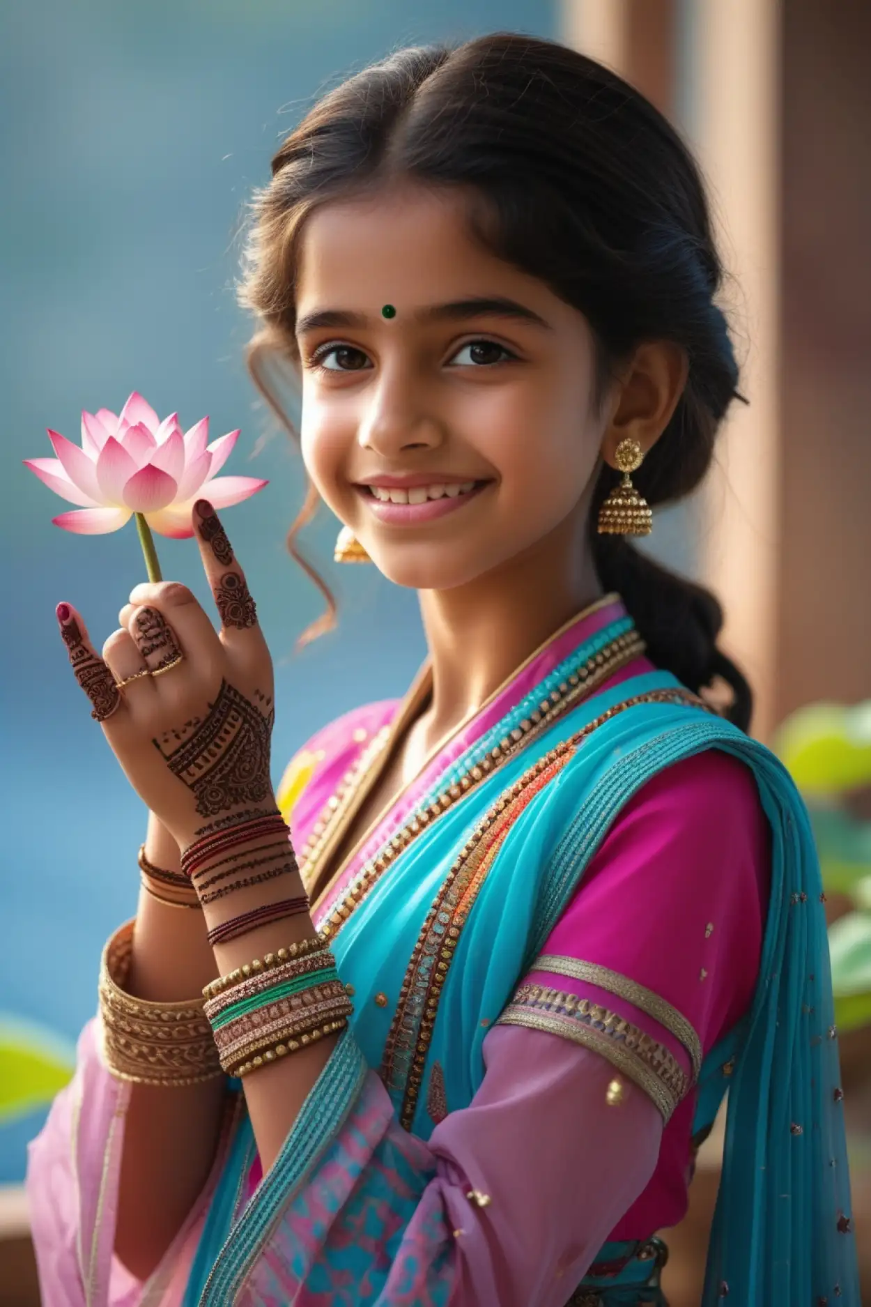 short hand latest teej mehndi design 2025