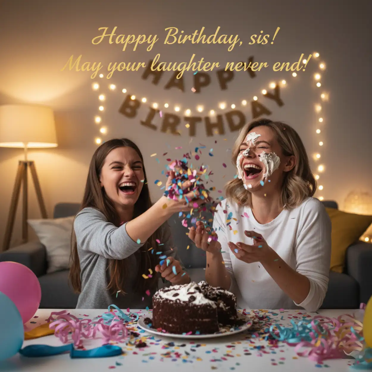 short happy birthday captions for sister instagram