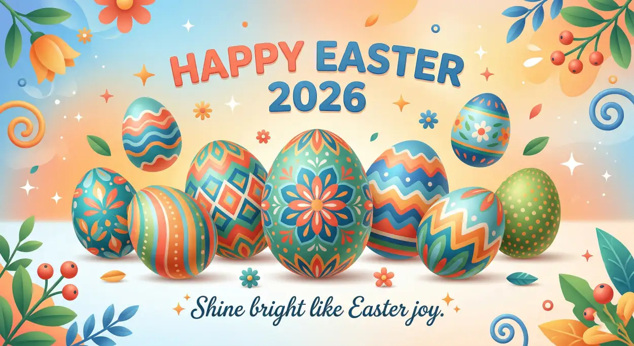 Free Download Short Happy Easter 2026 Sms Wishes - High Quality Happy Easter 2026 Image