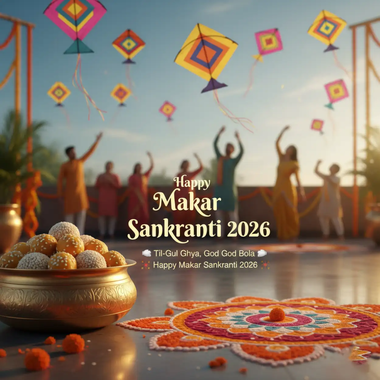 short happy makar sankranti 2026 wishes