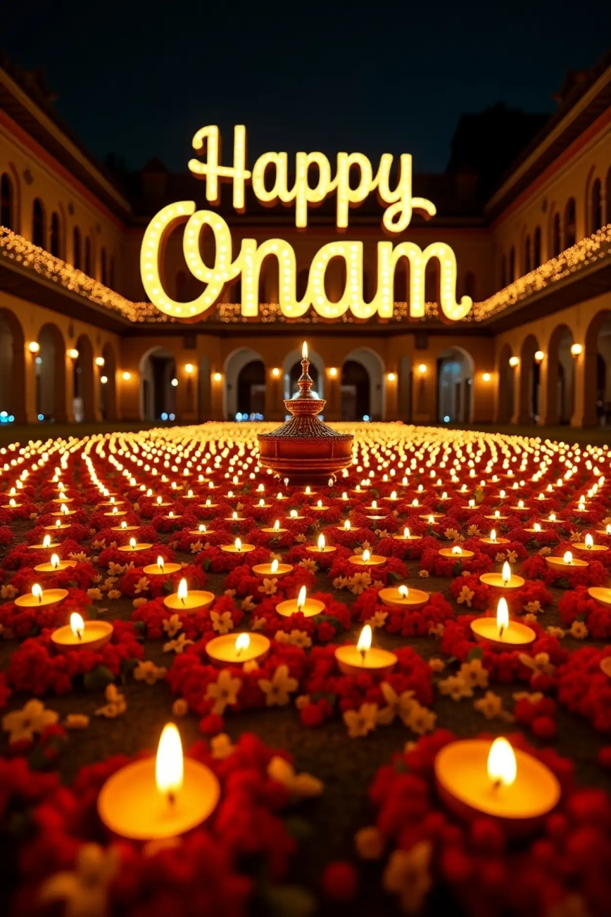 short happy onam captions for reels