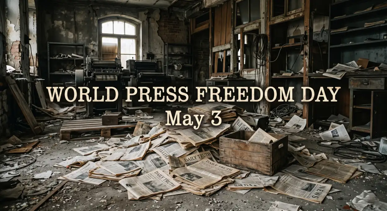 Free Download Short Quotes On Freedom Of Press - High Quality World Press Freedom Day 2026 Image