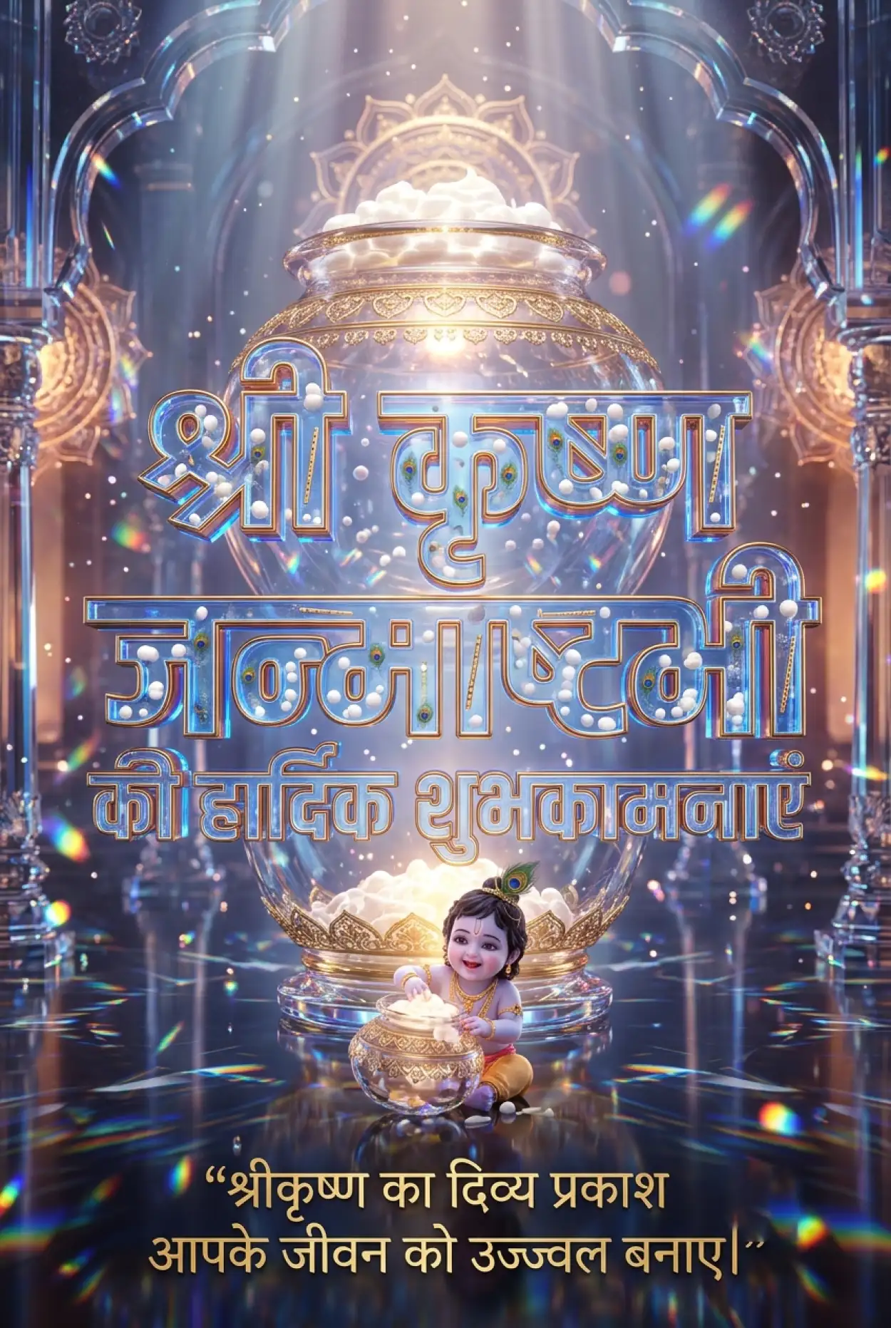 Free Download Shri Krishna Janmashtami Ki Hardik Shubhkamnaye 2026 - High Quality Shri Krishna Janmashtami Ki Hardik Shubhkamnaye In Hindi Image