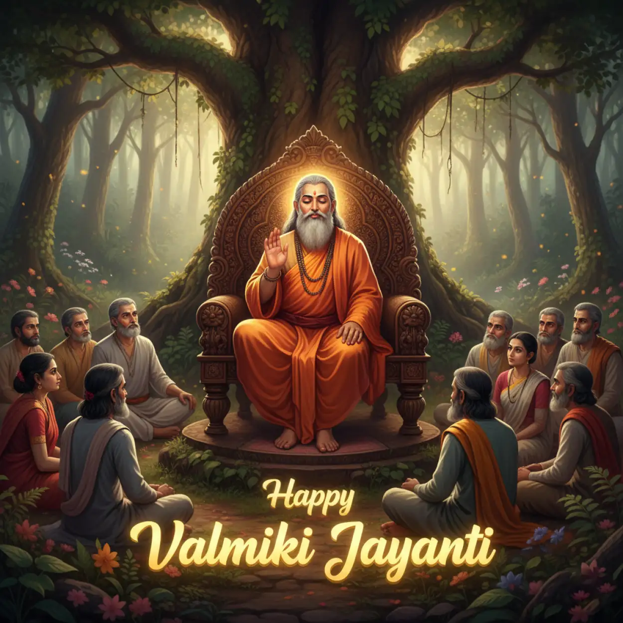 Free Download Shri Maharishi Valmiki Jayanti Quotes In English - High Quality Happy Maharishi Valmiki Jayanti Background