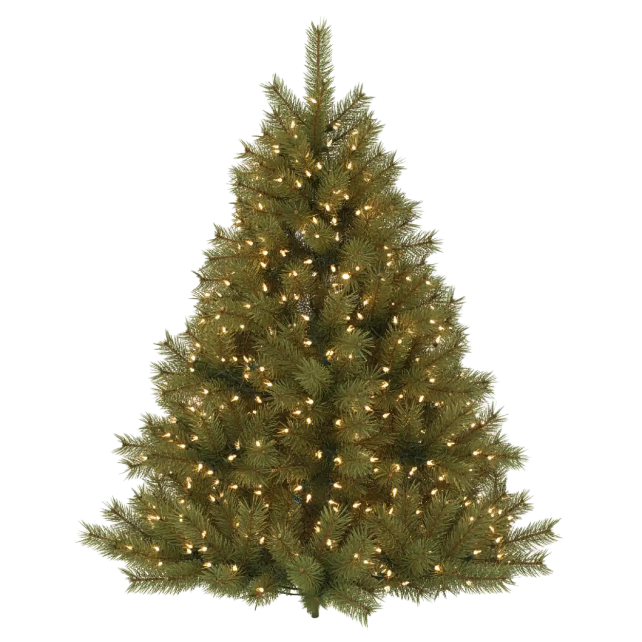 Silver Christmas tree PNG transparent