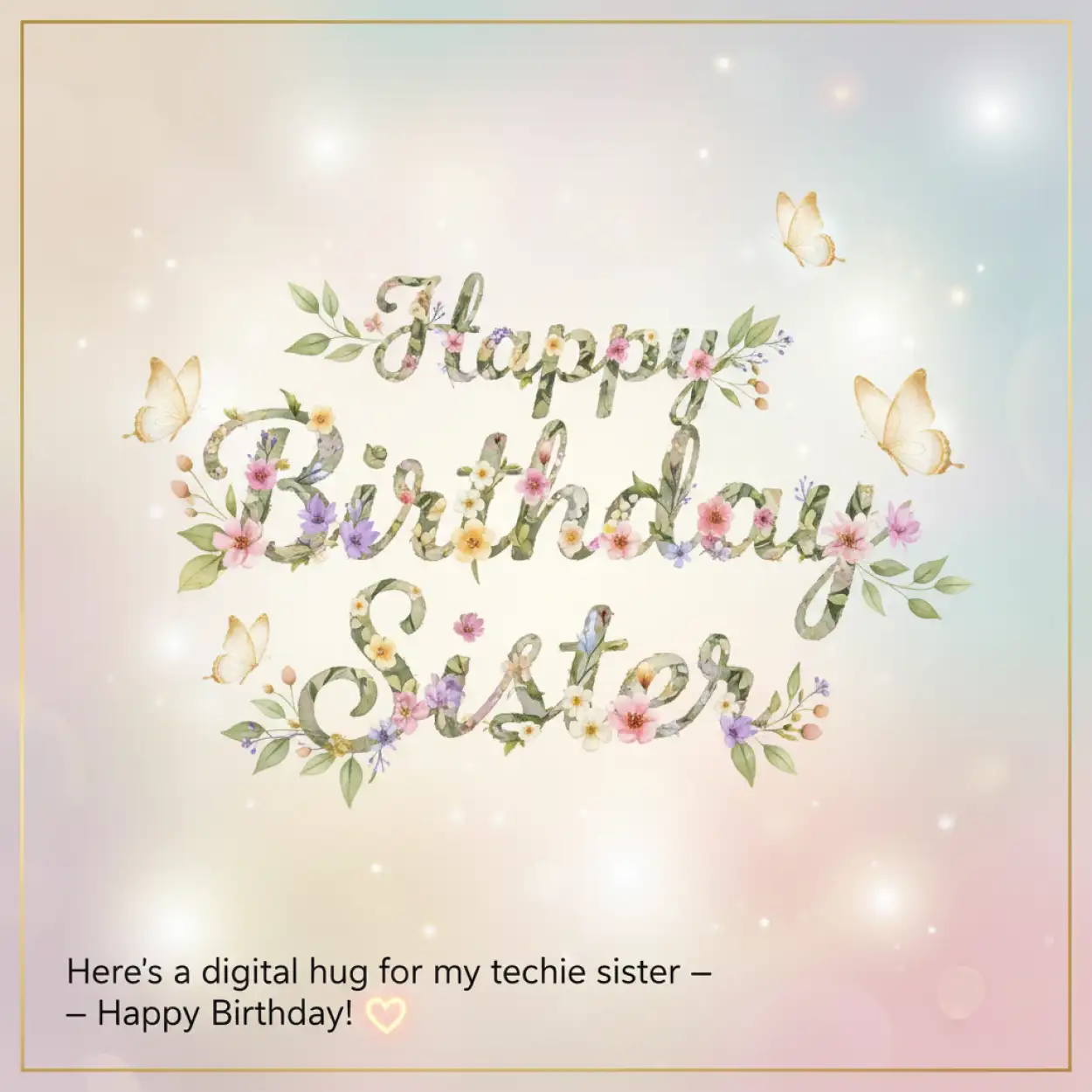 simple happy birthday wishes for my sweet sister