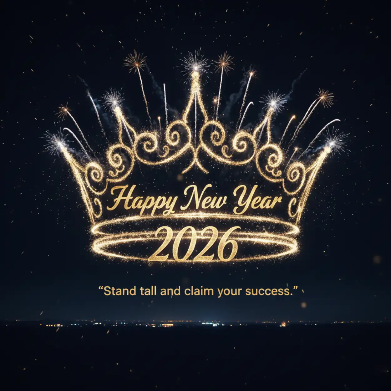 simple happy new year 2026 wishes with quote