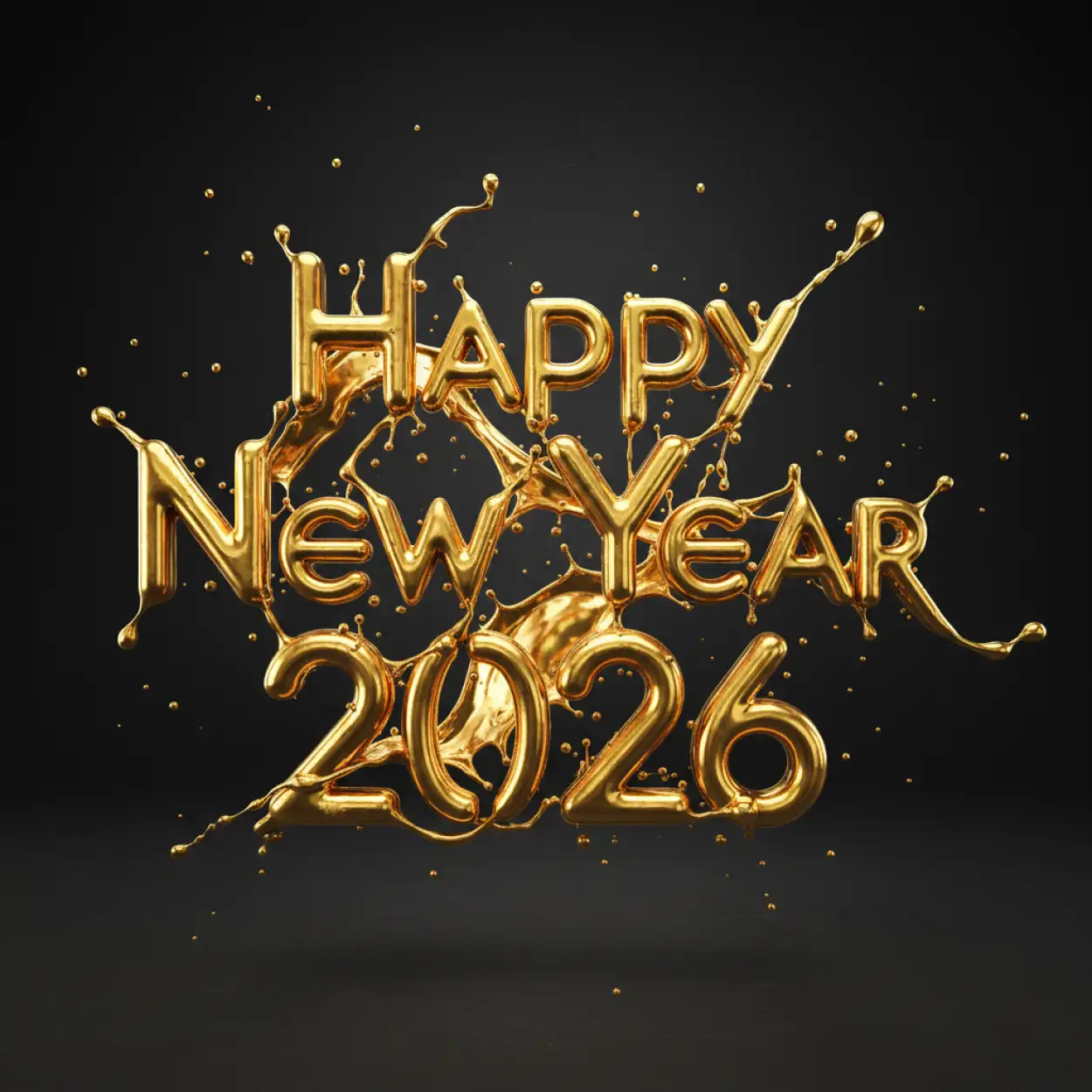 simple new year greeting card 2026