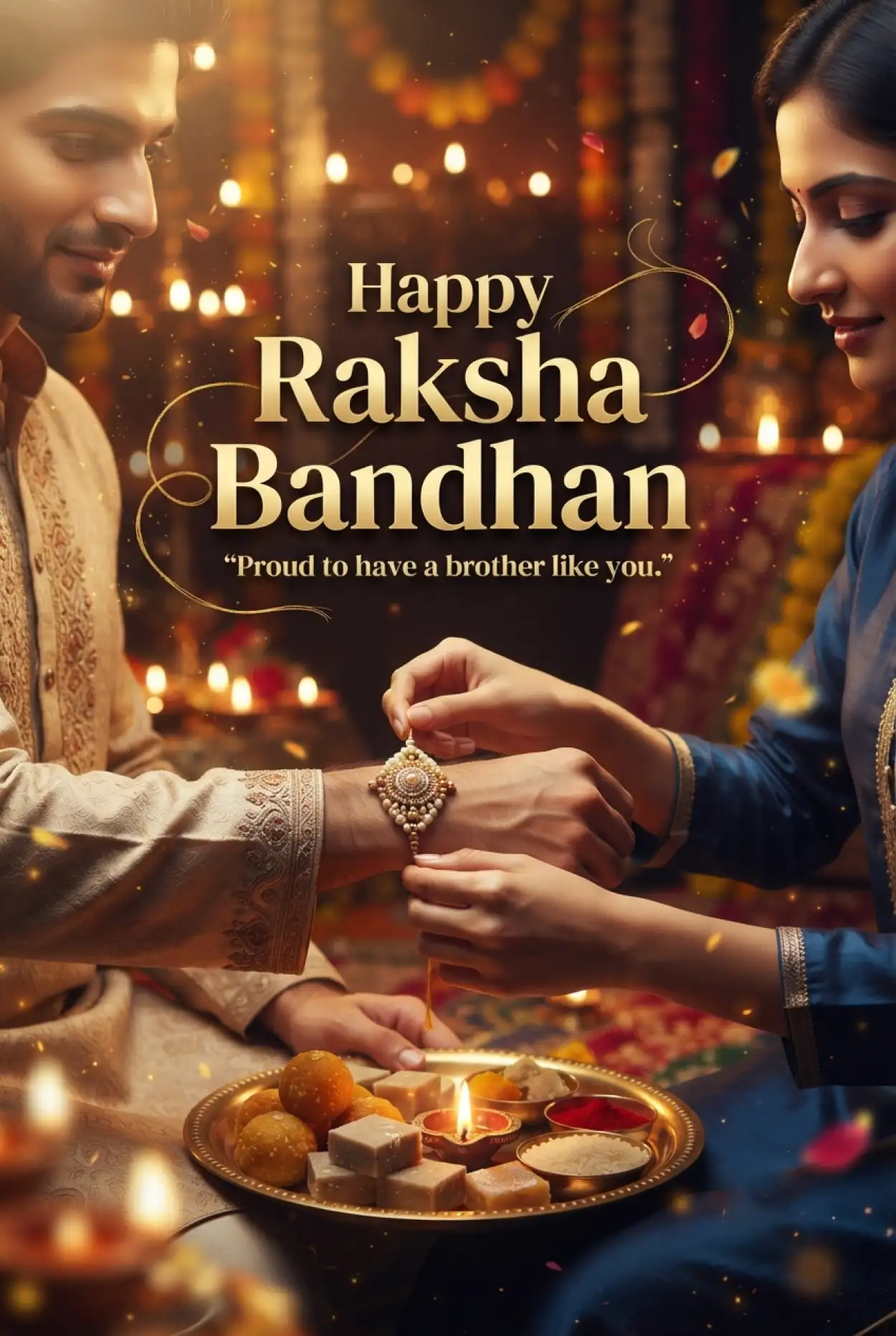 Free Download Simple Raksha Bandhan Wishes 2026 In English - High Quality Happy Raksha Bandhan Wishes 2026 Image