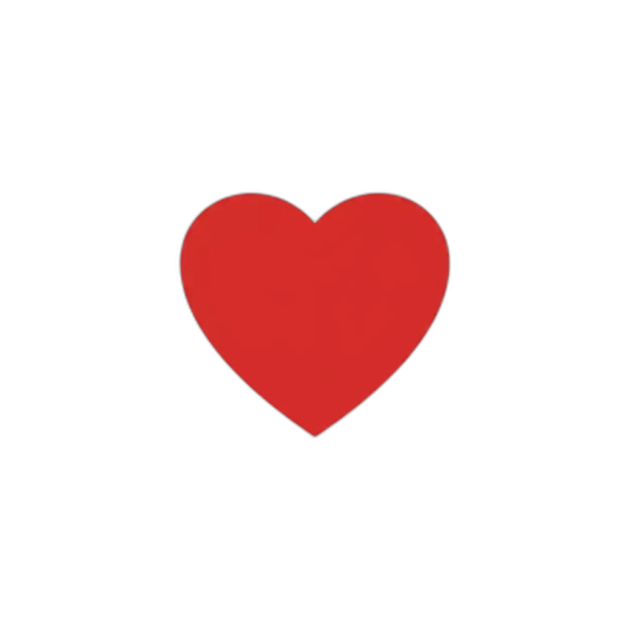 simple red heart png icon