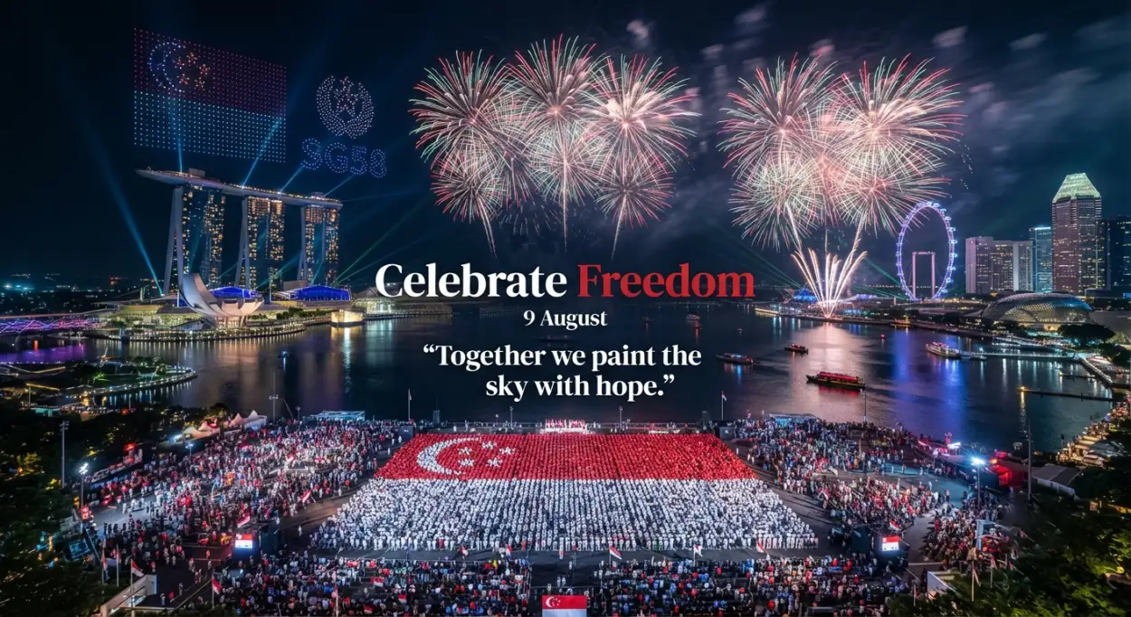 Free Download Singapore National Day 2026 Caption With Quotes - High Quality Singapore National Day 2026 Image