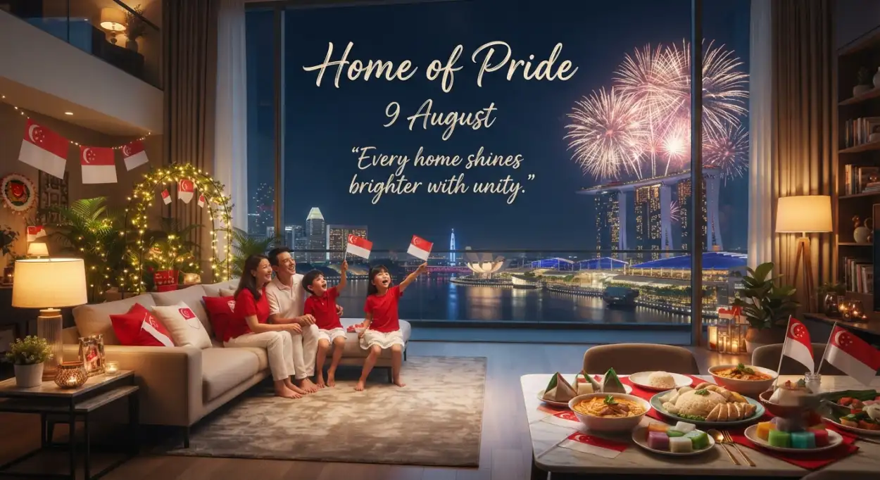 Free Download Singapore National Day 2026 Celebration At Home - High Quality Singapore National Day 2026 Image