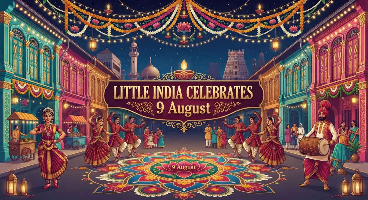 Free Download Singapore National Day 2026 Celebration In Little India - High Quality Singapore National Day 2026 Image