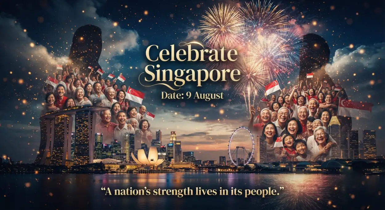Free Download Singapore National Day 2026 Celebration Worldwide - High Quality Singapore National Day 2026 Image