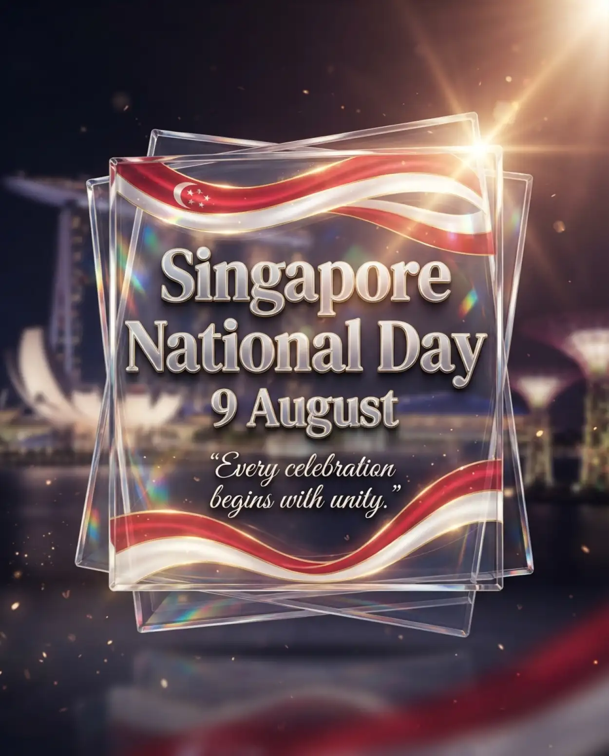 Free Download Singapore National Day 2026 Flyer Template Editable - High Quality Singapore National Day 2026 Image