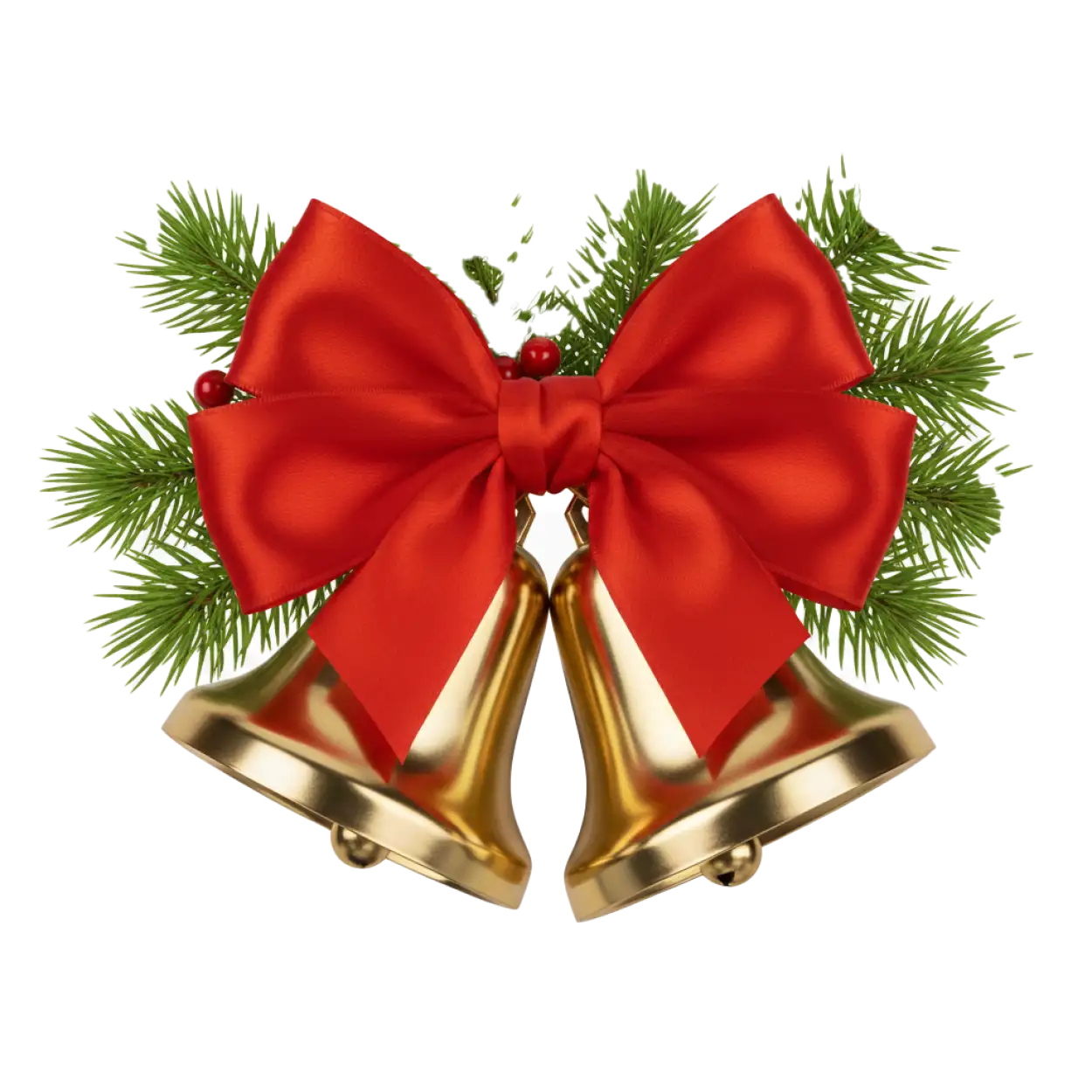 Free Download Small Christmas Bells Png Mini Icon - High Quality Christmas Bells Png PNG Image