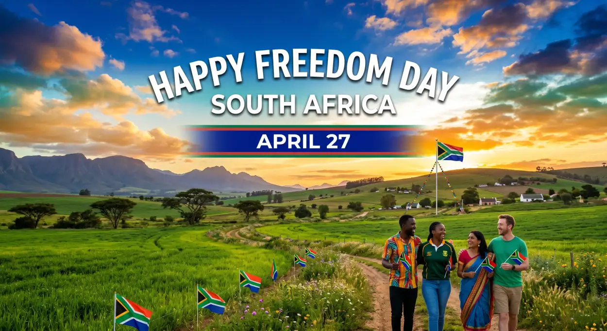 Free Download South Africa Freedom Day 2026 Social Media Captions Quotes - High Quality Happy Freedom Day South Africa Wishes 2026 Image
