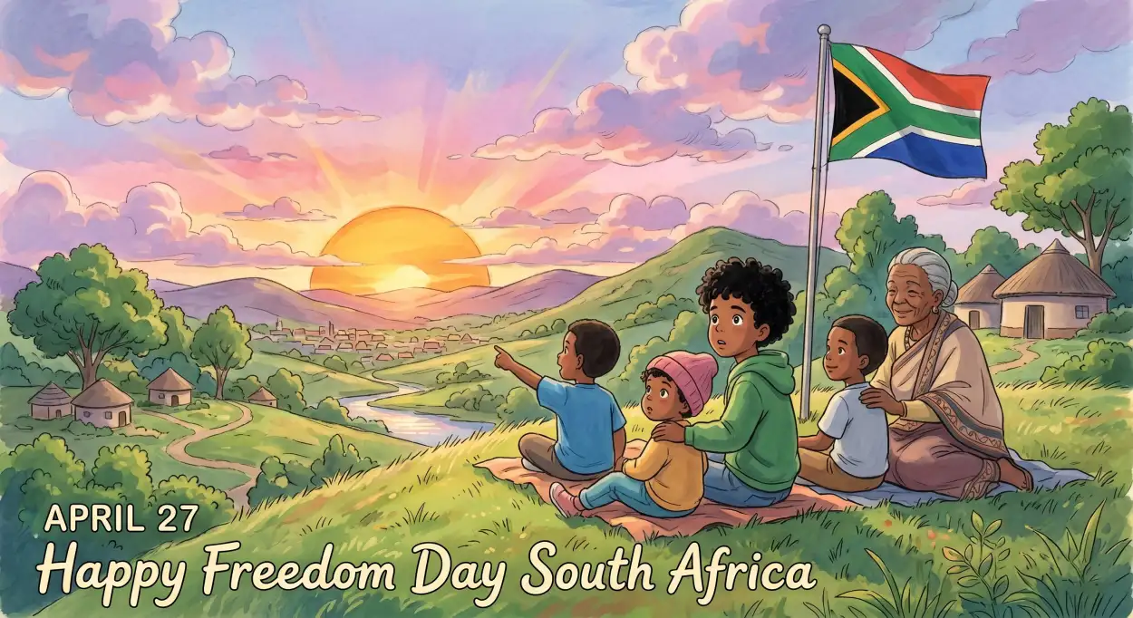 Free Download South Africa Freedom Day 2026 Wishes Messages Captions - High Quality Happy Freedom Day South Africa Wishes 2026 Image